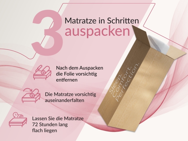 Polsterbett mit Holzlattenrost Doppelbett PAVO CLASSIC, hohe Kopfteil, Bettkasten mit Gasdruckfeder Foam Matratze - 160x200 cm - Dunkelbeige Strukture - MIRO LUX Bild 10