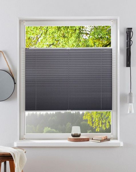 OTTO home Plissee LAHOLM, Lichtschutz, ohne Bohren, verspannt, Klemmfix, Fixmaß, Bestseller mit über 3500 4,5-Sterne-Bewertungen, Klemmträger