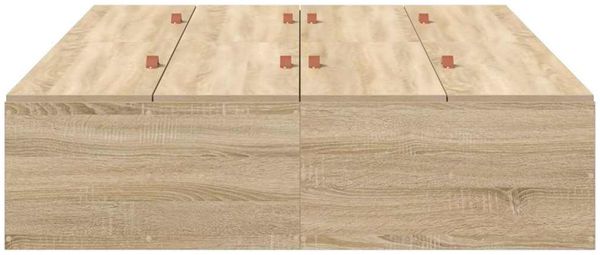 vidaXL Aufbewahrungsbettgestell mit Speicher Sonoma-Eiche 120 x 200 cm 3335367 Bild 6