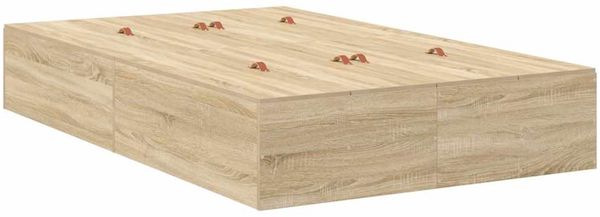 vidaXL Aufbewahrungsbettgestell mit Speicher Sonoma-Eiche 120 x 200 cm 3335367 Bild 8