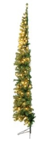 COSTWAY Künstlicher Weihnachtsbaum, 210cm halb, 450 PVC Spitzen, 150 LEDs Bild 6