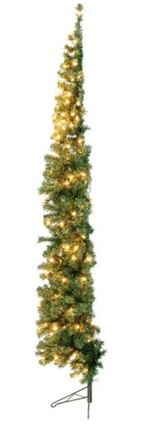 COSTWAY Künstlicher Weihnachtsbaum, 210cm halb, 450 PVC Spitzen, 150 LEDs Bild 4