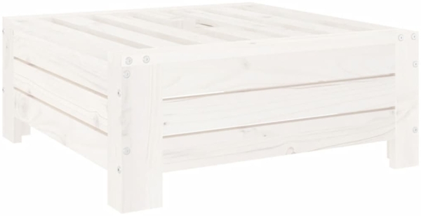 vidaXL Verkleidung für Sonnenschirmständer Weiß Massivholz Kiefer 825332