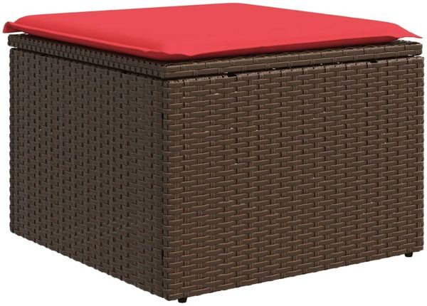 vidaXL 6-teiliges Gartensofa-Set mit Kissen, braun, Polyrattan 3266554 Bild 6