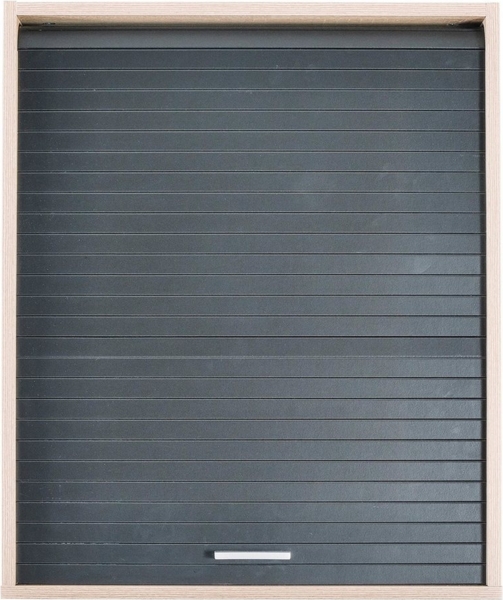 SIMMOB Rollladenschrank Küchenschrank Oberschrank Hängeschrank mit Rollladentür Eiche