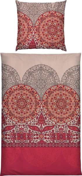 REDBEST Bettwäsche Bettwäsche, Mako-Satin, Satin Paisley/Ornamente