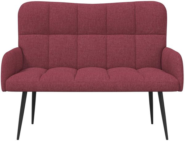 vidaXL 2-Sitzer Sofa Weinrot 115 x 61 x 87 cm Stoff 42028932 Bild 4