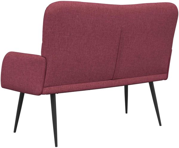 vidaXL 2-Sitzer Sofa Weinrot 115 x 61 x 87 cm Stoff 42028932 Bild 6