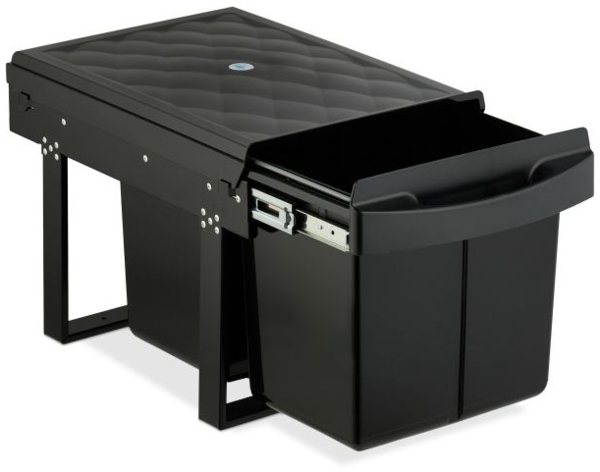 Schwarzer Einbaumülleimer 10050787_1719