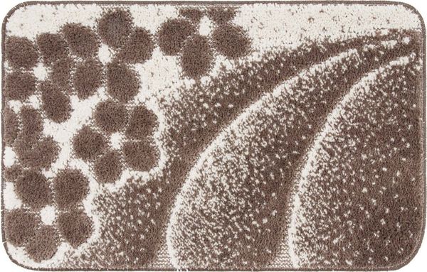 Lashuma Badematte Paros, Polypropylen, Duschvorleger 50x80 cm, Eckiger Badeteppich