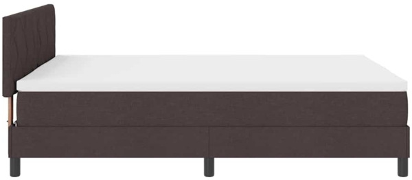 vidaXL Boxspringbett mit Matratze Dunkelbraun 140 x 200 cm Stoff 3342292 Bild 8