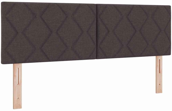 vidaXL Boxspringbett mit Matratze Dunkelbraun 140 x 200 cm Stoff 3342292 Bild 6
