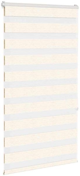 vidaXL Doppelrollo Marmorbeige 70x150 cm Stoffbreite 65,9 cm Polyester 4014645 Bild 3