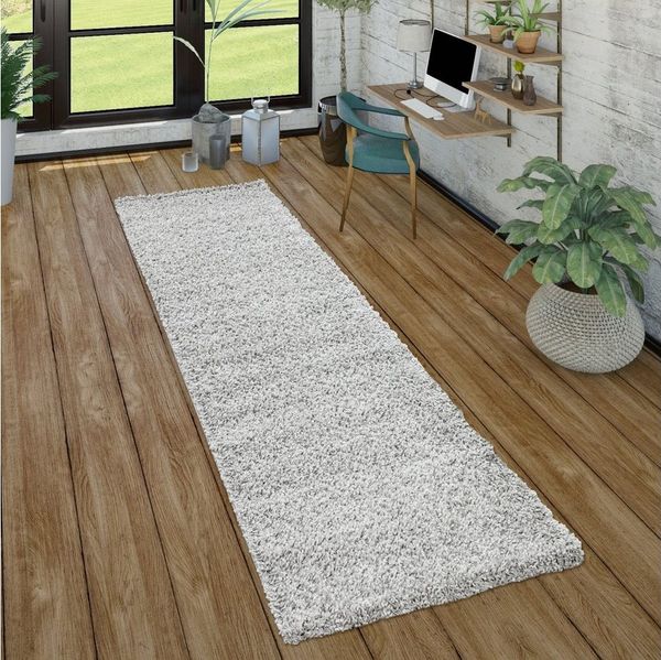 Paco Home Hochflor-Teppich Sky 250, rechteckig, Höhe: 34 mm, gewebt, Uni-Farben, intensive Farbbrillanz, auch als Läufer erhältlich