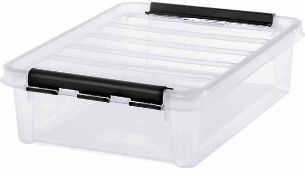 Clipbox transparent/schwarz flach 8 l SmartStore "Classic 14"