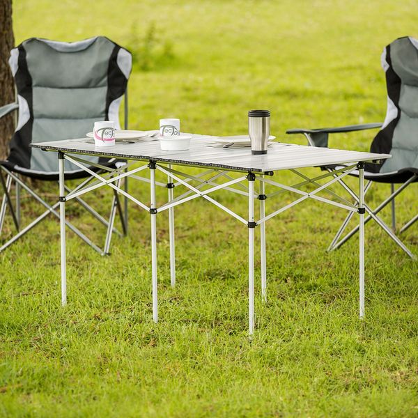 tectake Campingtisch (1-St, 1 tlg), Klappbares Aluminiumgestell