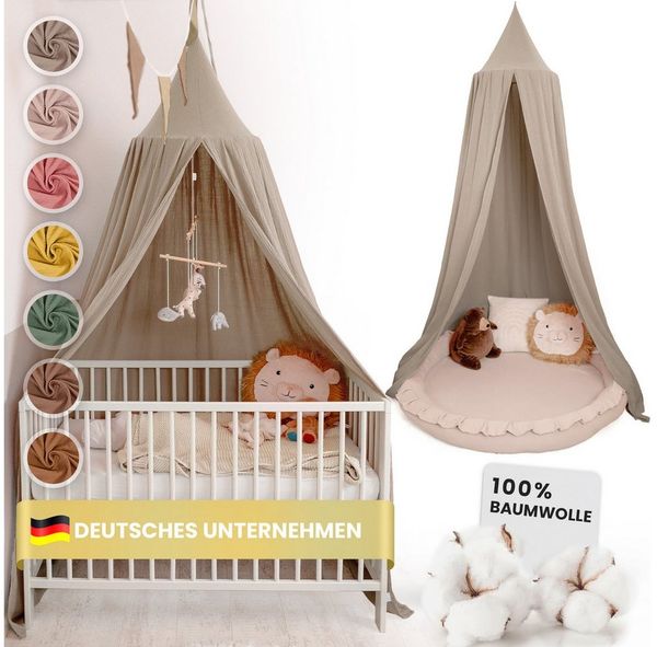 lilimaus Betthimmel Hochwertiger Baldachin Betthimmel für Baby- und Kinderbetten, Hochwertiger Betthimmel für Babybett, Kinderbett oder Kuschelecke