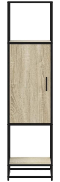vidaXL Highboard Sonoma-Eiche 35,5x35x139 cm Holzwerkstoff Metall 849035 Bild 3