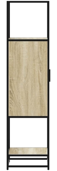 vidaXL Highboard Sonoma-Eiche 35,5x35x139 cm Holzwerkstoff Metall 849035 Bild 5
