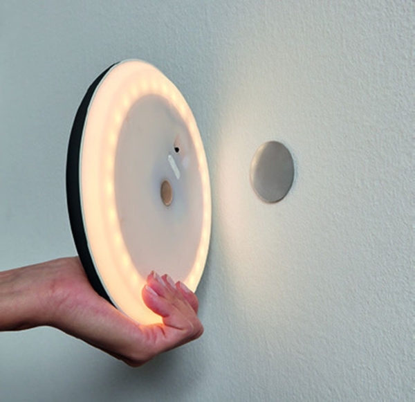 EGLO Wandleuchte PORCIANO Wandlampe - Kunststoff - LED - 2W - IP20, Dimmfunktion, Ein-/Ausschalter, Timerfunktion, dimmbar über Fernbedienung, mehrere Helligkeitsstufen, LED fest integriert, Warmweiß, Wandstrahler, Wandspot, Wohnzimmer, Flur, Schlafzim...