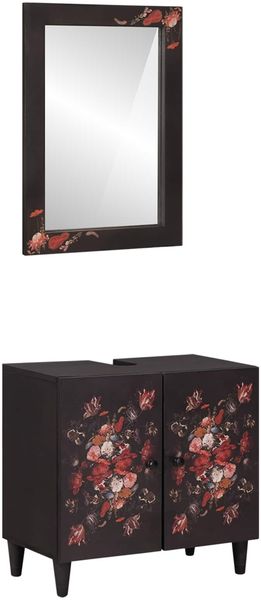 vidaXL Badezimmerschrank-Set Wandmontiert 2 pcs Massivholz Mango 3310141