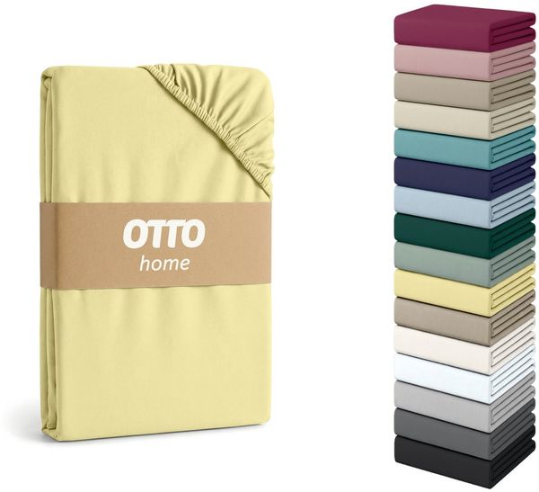OTTO home Spannbettlaken Cremona, BASIC und PREMIUM Qualität, mit Elasthan, Baumwolle, Jersey (145 g/m), Gummizug: rundum, (1 Stück), bis 20 cm Höhe, Bettlaken ab Gr. 90x200 cm, Strapazierfähig