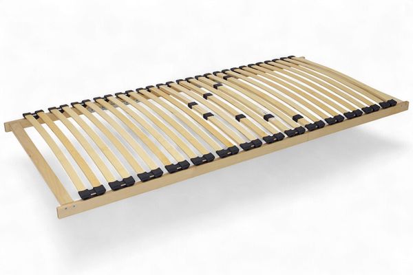 Lattenrost >Linea< in naturfarben-anthrazit, Holz - 200x90x7,5cm (LxBxH)