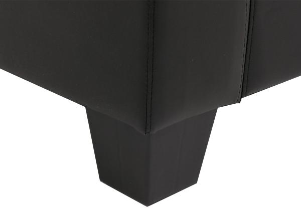 Sessel Loungesessel Lille ~ Leder, schwarz Bild 4