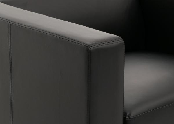 Sessel Loungesessel Lille ~ Leder, schwarz Bild 3