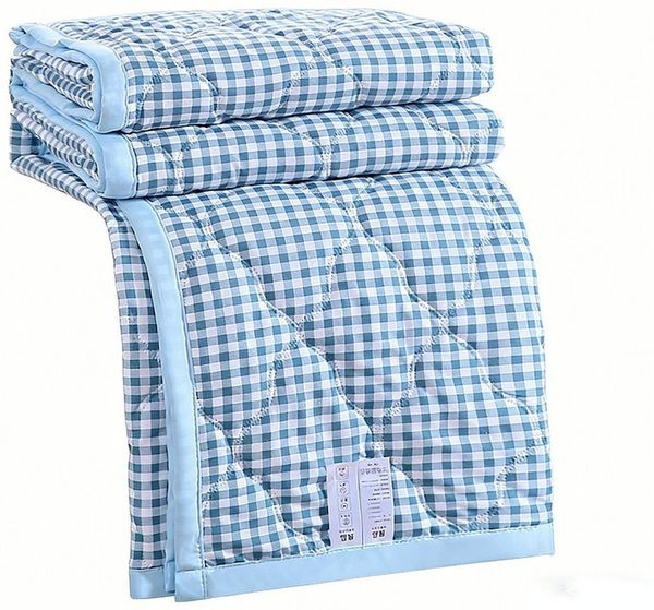 Blusmart Sommerbettdecke Waschbare Sommer-Baumwolldecke, Füllung: Hand- oder maschinenwaschbar, Gefüllt mit einem einzigen Stück Baumwolle, klumpt nicht