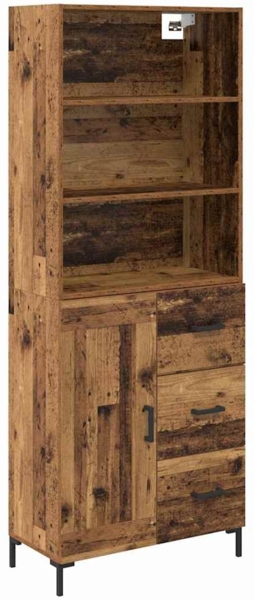 vidaXL Highboard Altholz 69,5 x 34 x 180 cm Holzwerkstoff 3415620