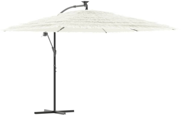 vidaXL Sonnenschirm mit Stahlmast Weiß 290x290x238 cm 4005085