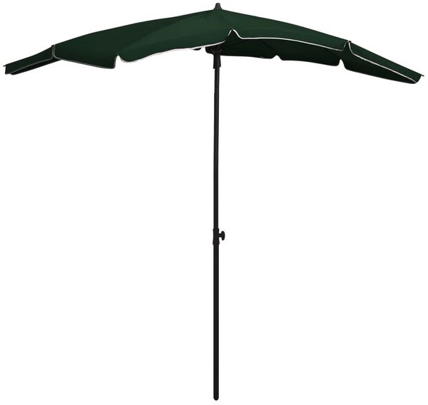 vidaXL Sonnenschirm mit Mast 200x130 cm Grün 315552