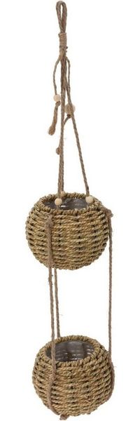 Home & styling collection Blumentopf Hängender Blumentopf für zwei Blumen, 72 cm