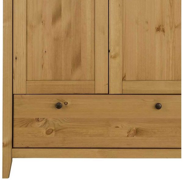 Pharao24 Kleiderschrank Rascolano aus Massivholz