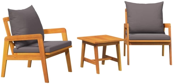 vidaXL Bistrogarnitur Braun 45 x 45 x 38cm Massivholz Akazie 4106460