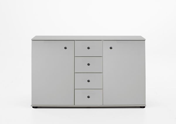 Kombikommode >CHALET< (BxHxT: 130x83x41 cm) in WEISS - 130x83x41cm (BxHxT)