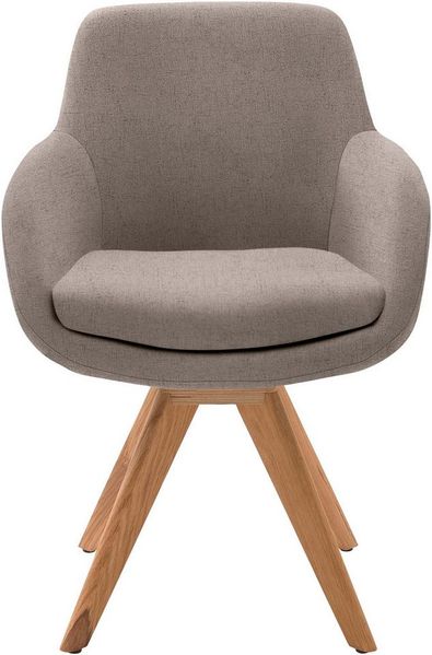 Musterring Esszimmerstuhl Tavia (Set, 2 St), Stativgestell Wildeiche massiv, Drehfunktion optional, diverse Farben