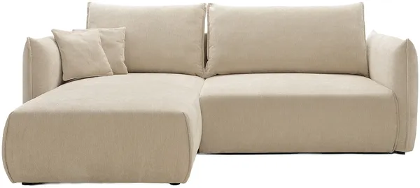 Vente-unique - CARISU Sofa Stoff Beige - B 167 cm x H 89 cm x L 245 cm