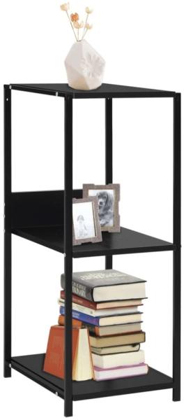 vidaXL Kleines Bücherregal Schwarz 33,5x39,6x79,7 cm Holzwerkstoff 288232