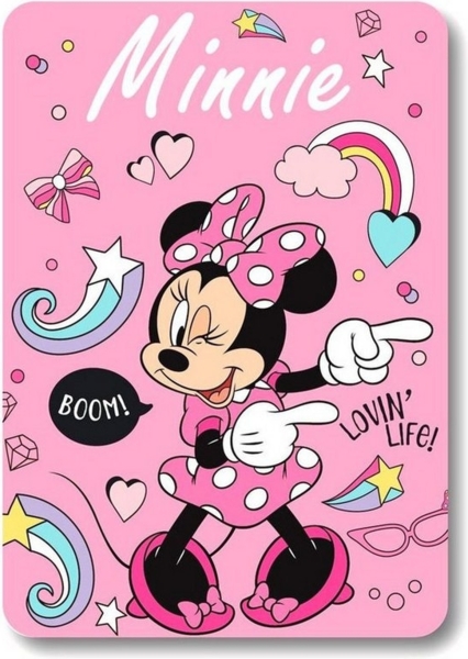 Disney Minnie Maus Kuscheldecke für Kinder 140 x 100 cm für extra Komfort