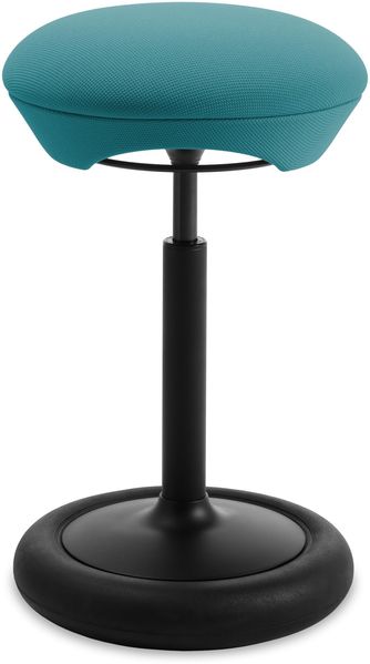 Topstar SITNESS HOP HIGH | Ergonomischer Sitzhocker mit dreidimensionaler Bewegung | Sitness-Technologie | Made in Germany | Farbe: schwarz/Petrol