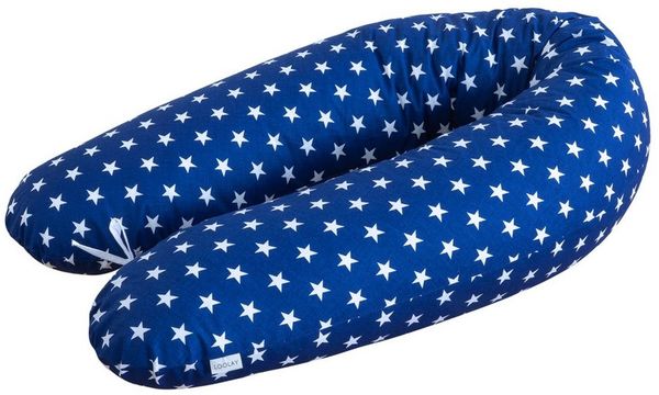 Loolay Stillkissen Baumwolle M/L o L/XL Schwangerschaftskissen Seitenschläferkissen Bezug, WEICH Füllung + 100% BIO-Baumwolle Kissenbezug, 170 oder 190 cm Stillkissen + Bezug abnehmbar mit Reißverschluss!, LOOLAY® - 100% Europäische Stoffe und Kleinser...