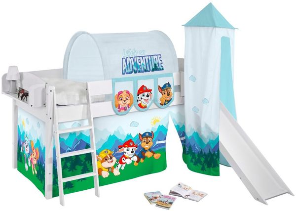Lilokids Bettvorhang PAW PATROL BLAU Bettvorhang für Hoch- und Etagenbetten, Einfaches Anbringen dank Klettverschluss