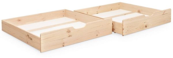 Ehrenkind Hausbett Panorama Hausbett Lille aus massivem Kiefernholz (Doppelschubladen, FSC®-zertifiziert), höhenverstellbar