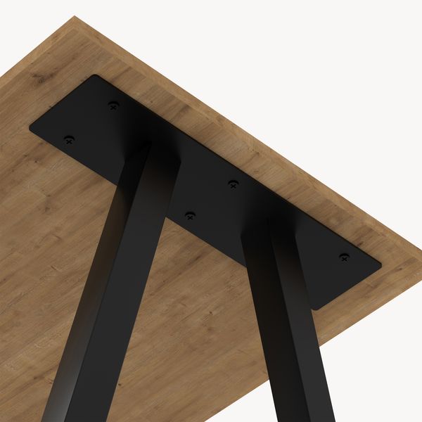 Tischgestell 2er Set Heustreu 45x40cm Schwarz [en. casa] Bild 6