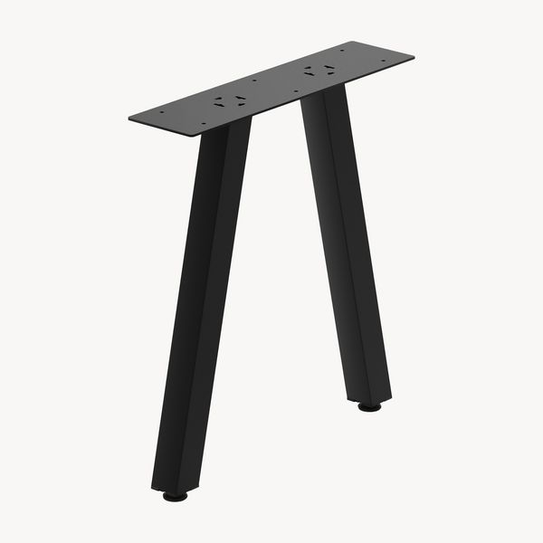 Tischgestell 2er Set Heustreu 45x40cm Schwarz [en. casa] Bild 4