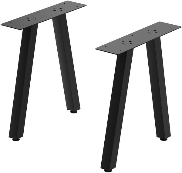 Tischgestell 2er Set Heustreu 45x40cm Schwarz [en. casa]