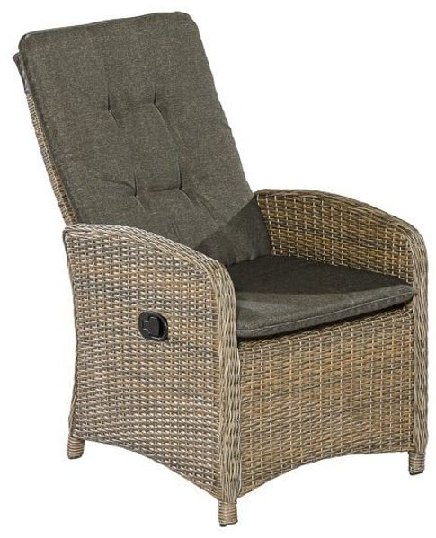 Bari Gartenmöbel Set 5tlg, 4 Sessel inkl. Auflage, Tisch 200 x 100 cm