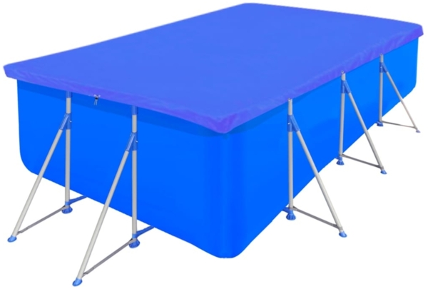 vidaXL Poolabdeckungen 2 Stk. PE Rechteckig 90 g/m² 400x207 cm 3082804